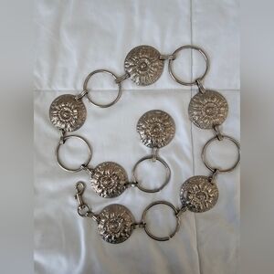 Elegant Silver Chain Link Belt